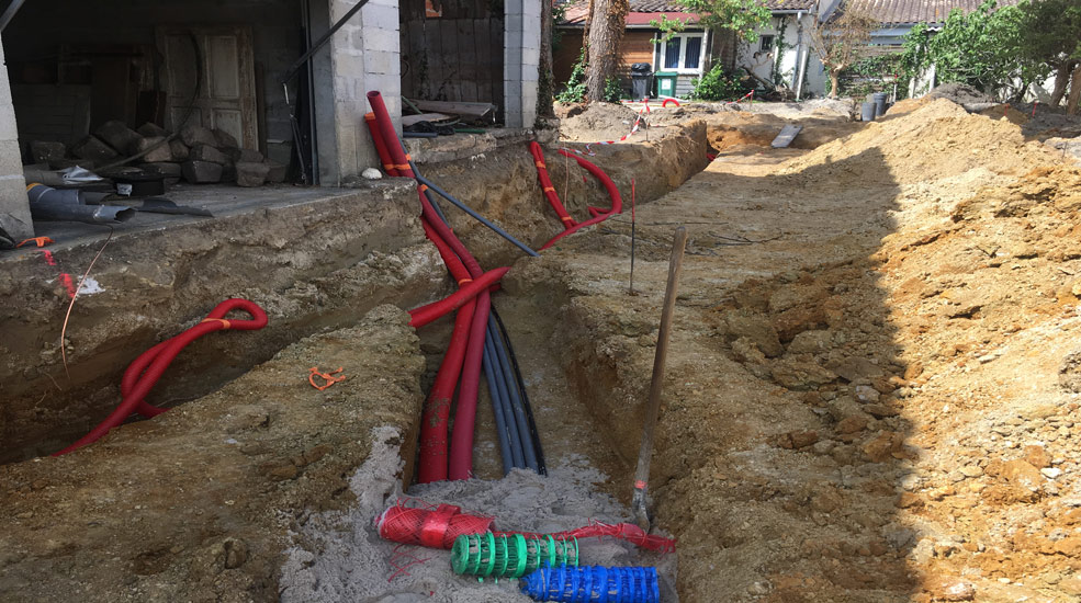 travaux terrassement réseaux raccordement sopotp